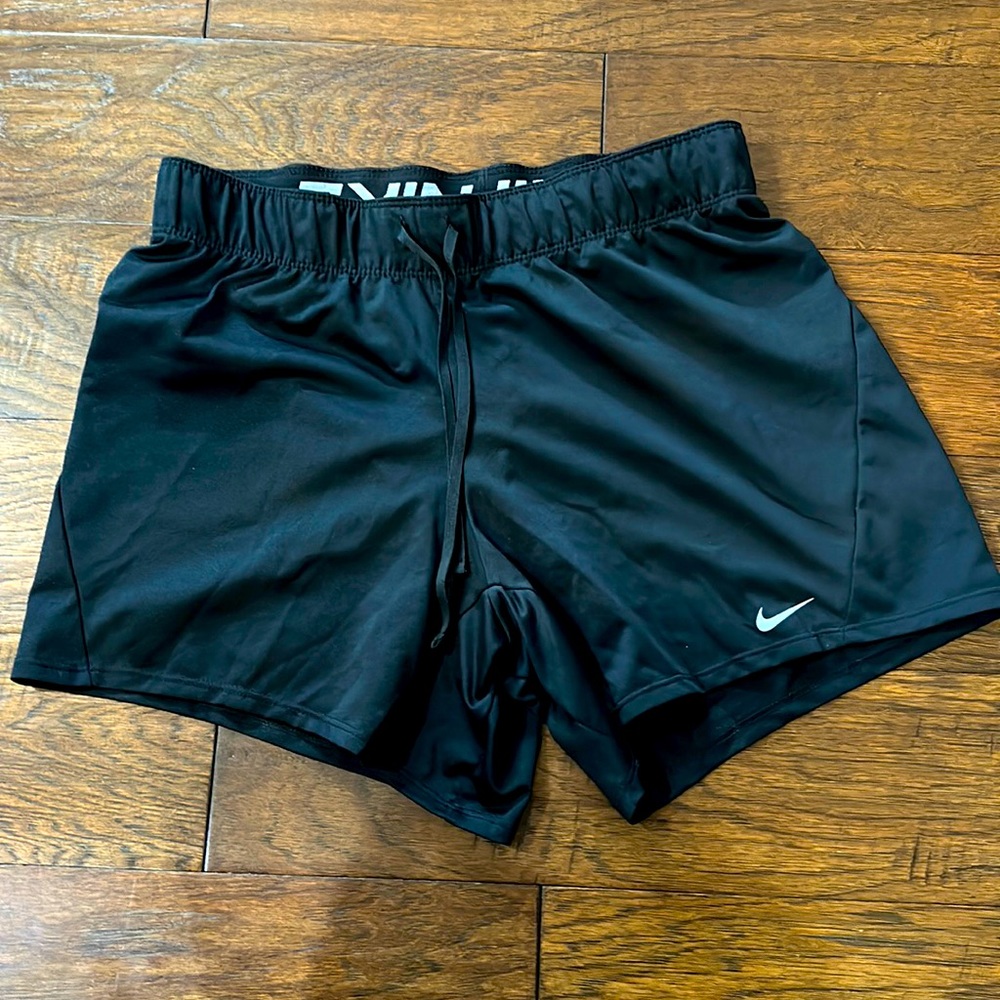 Black Nike athletic shorts